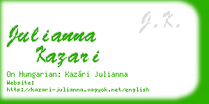 julianna kazari business card